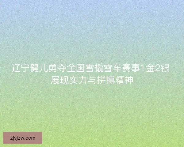 辽宁健儿勇夺全国雪橇雪车赛事1金2银 展现实力与拼搏精神 辽宁健儿勇夺全国雪橇雪车赛事1金2银 展现实力与拼搏精神